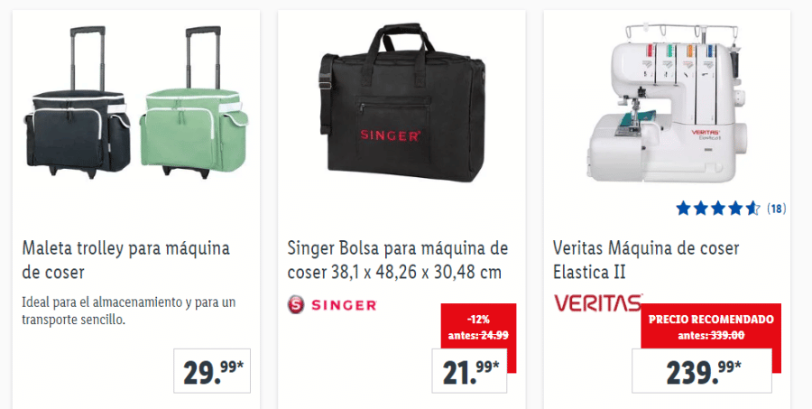 maquinas de coser lidl