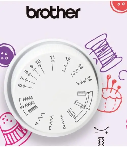 puntadas máquina de coser brother ke14s oferta en león